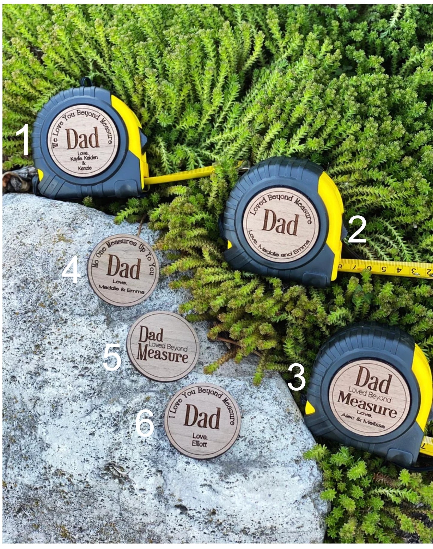 Father's Day Personalized Tape Measure | Measuring Tape| Gift for Dad | Stocking filler by Gently Made
