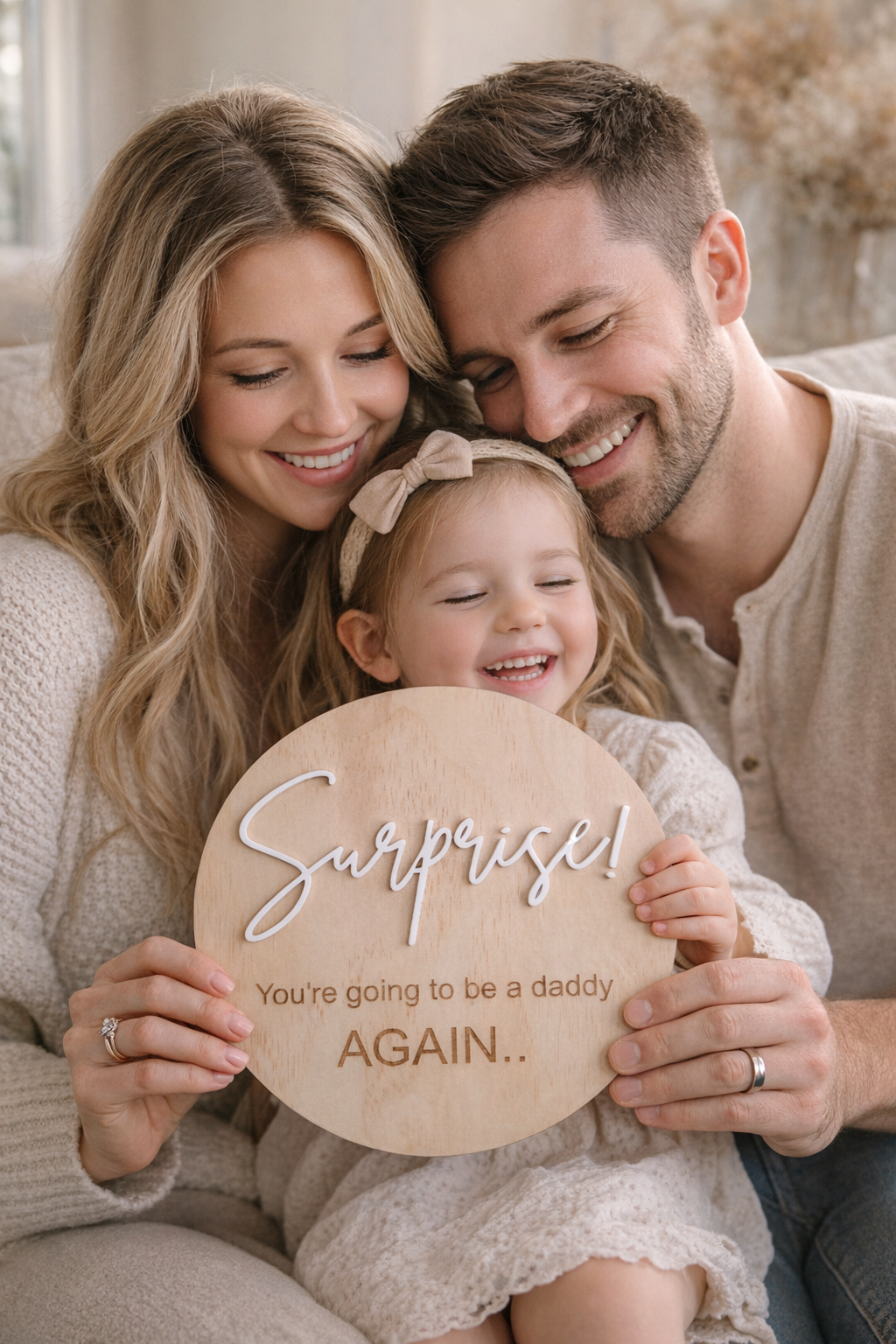 Surprise Newborn Plaque by Gently Made