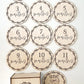 Cute Woodland Deer Baby Monthly Milestones Disc Rounds With Custom Box Laser| Woodland Themed Nursery alternate view