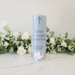 French Blue Baptism | Christening candle alternate view
