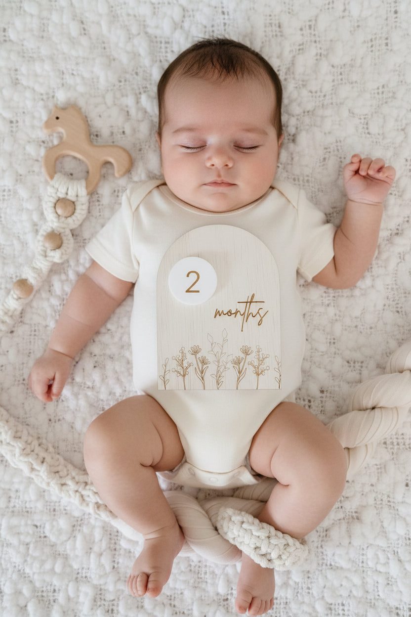 Milestone write and wipe announcement plaque by Gently Made