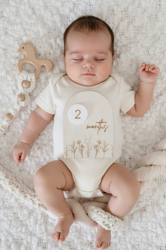 Milestone write and wipe announcement plaque by Gently Made