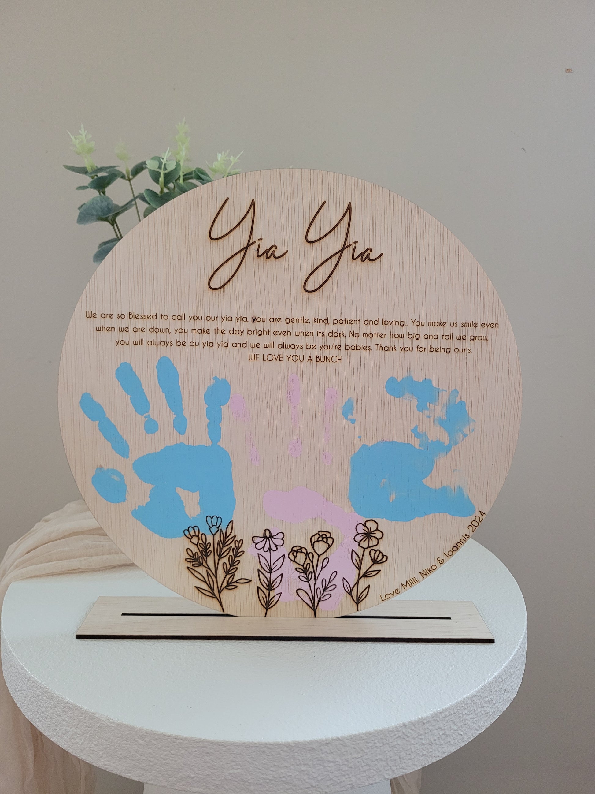 Mother's Day Grandma Hand Print Plaque alternate view