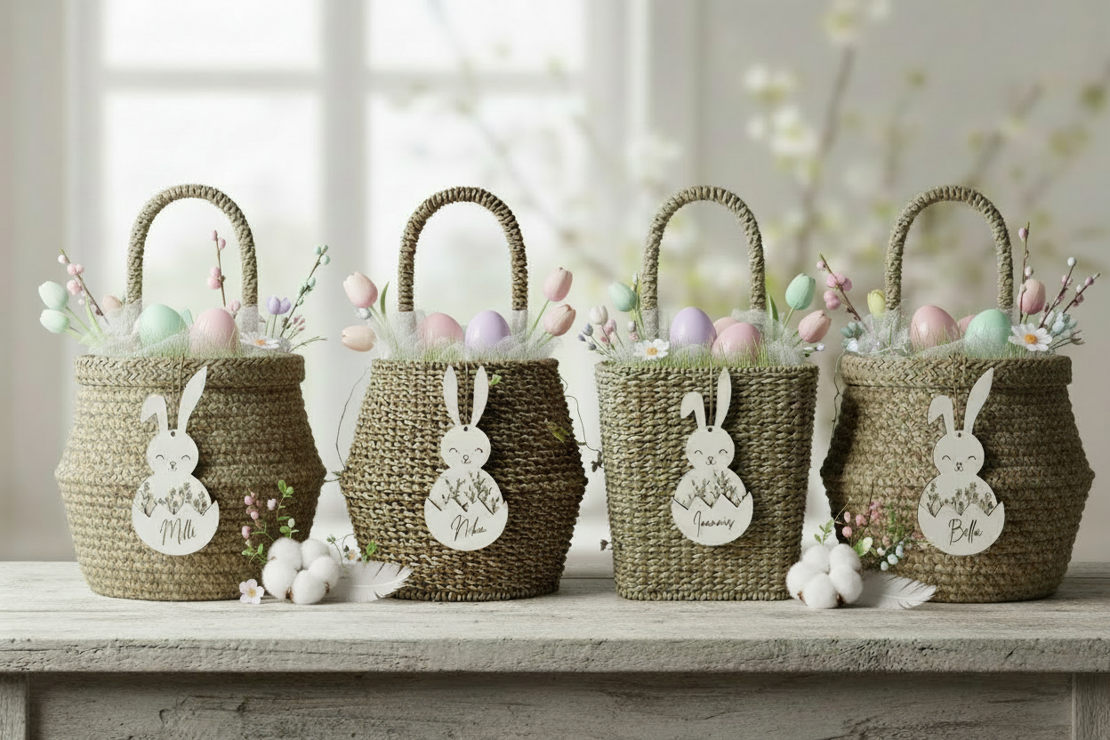 Personalized 3D Easter Name Tag by Gently Made