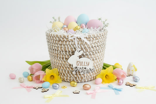 Easter Bunny Name Tag by Gently Made