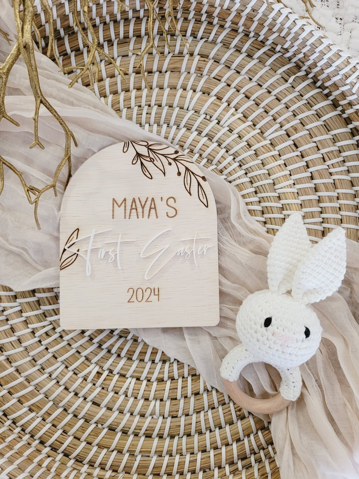 My First Easter Name Plaque alternate view