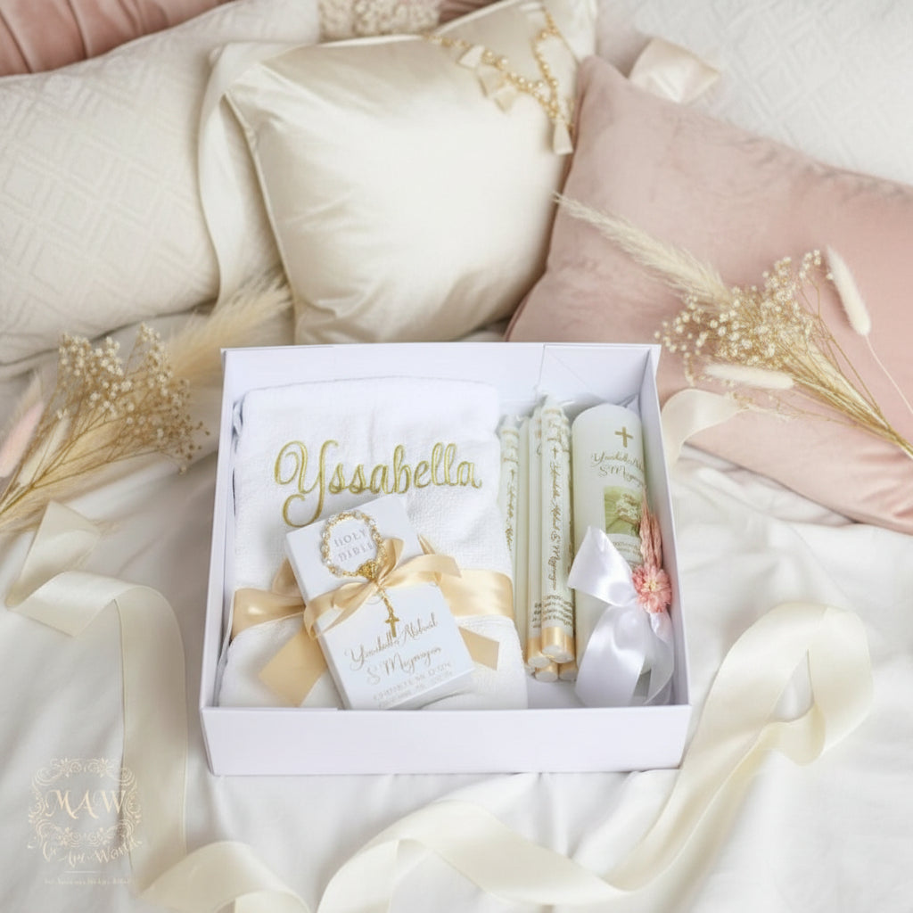 Yssabella Deluxe Christening Baptism Box by Gently Made