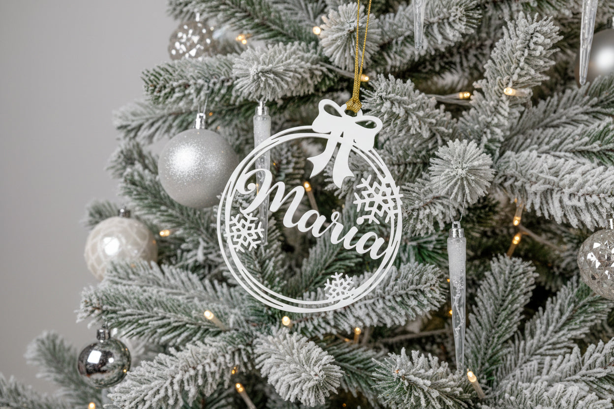Snowflake Acrylic Bauble by Gently Made