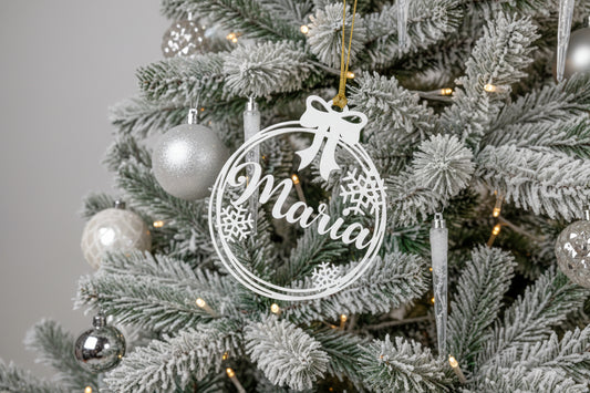 Snowflake Acrylic Bauble by Gently Made