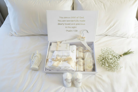LUXE Floral Deluxe Baptism & Christening Package — handmade in Australia by Gently Made