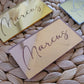 Personalised Acrylic Table Place Cards detail view