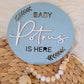 Wooden Baby Birth Announcement Plaque alternate view