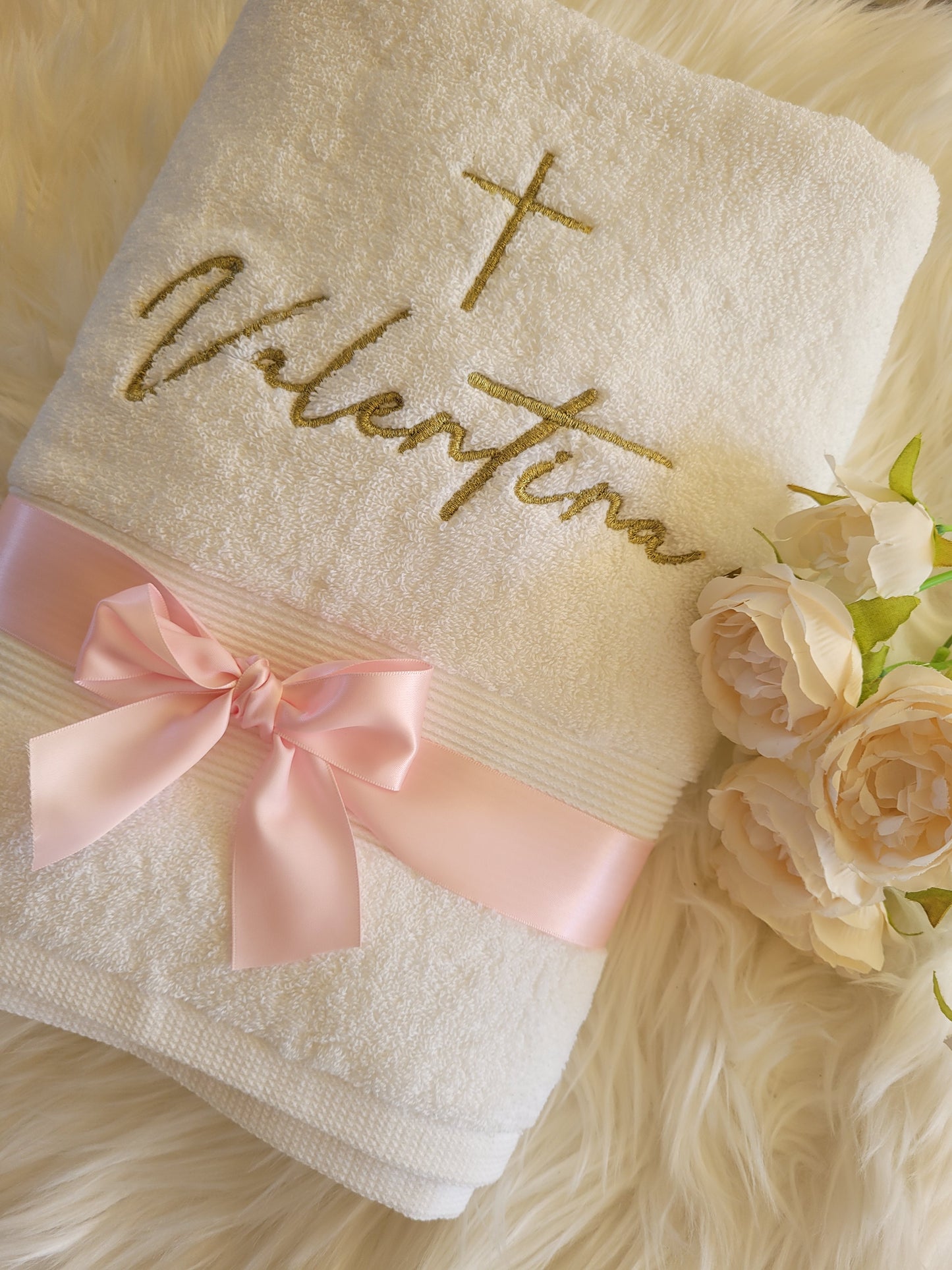 Valentina Towel Candle Set detail view
