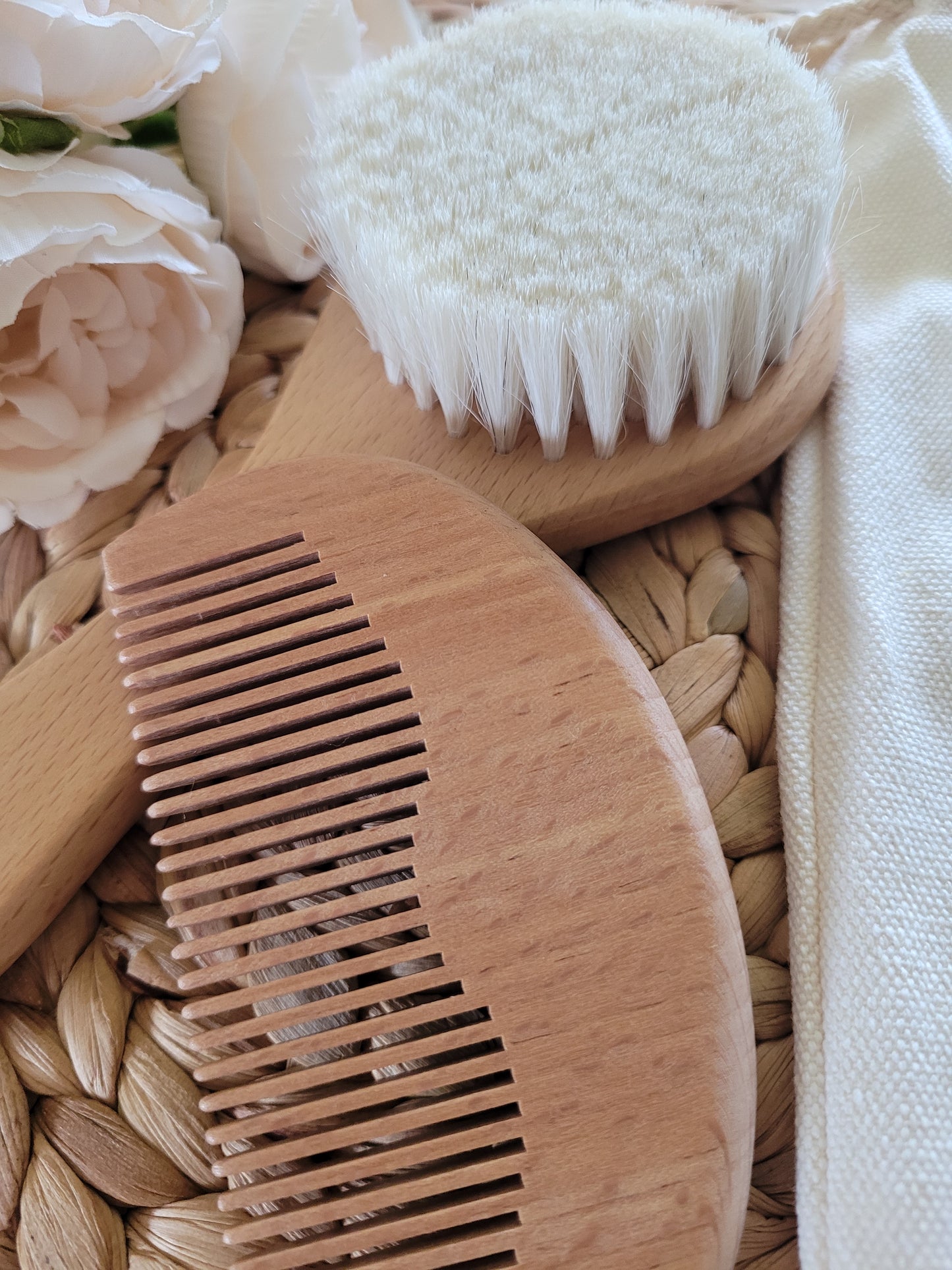 Wooden Baby Brush Set | Personalised Brush Set alternate view