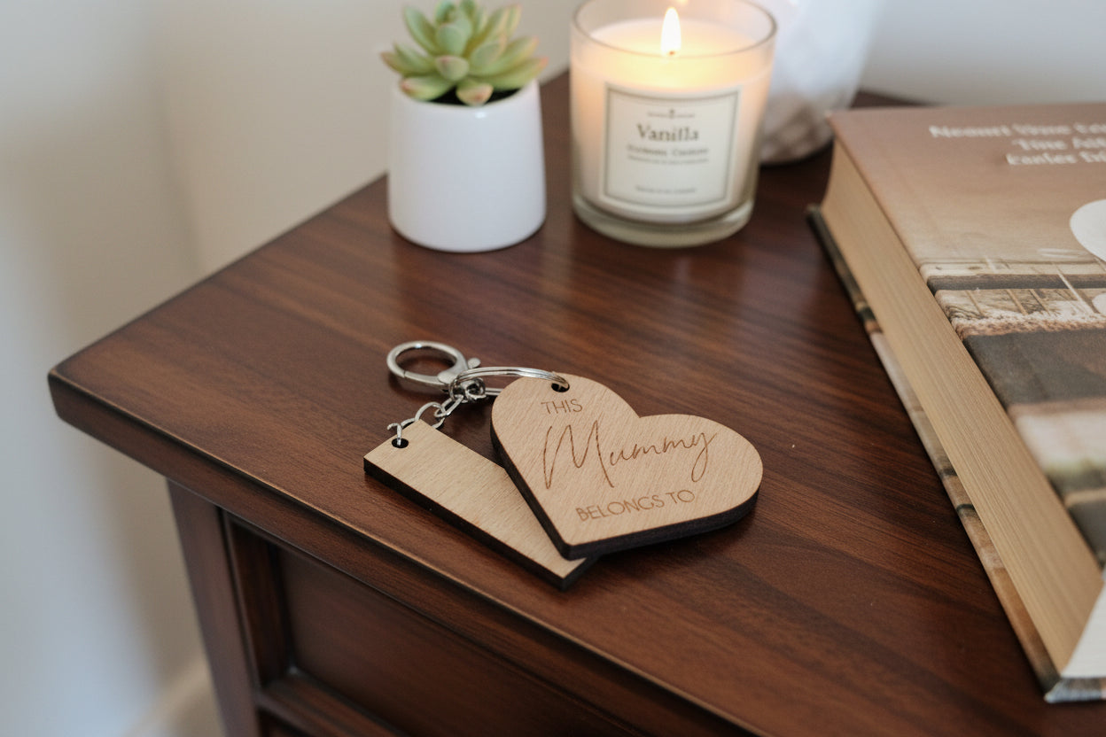 Personalised Mummy Keyring | Nanny Keyring detail view
