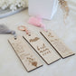 Mothers Day Bookmarks personalised detail