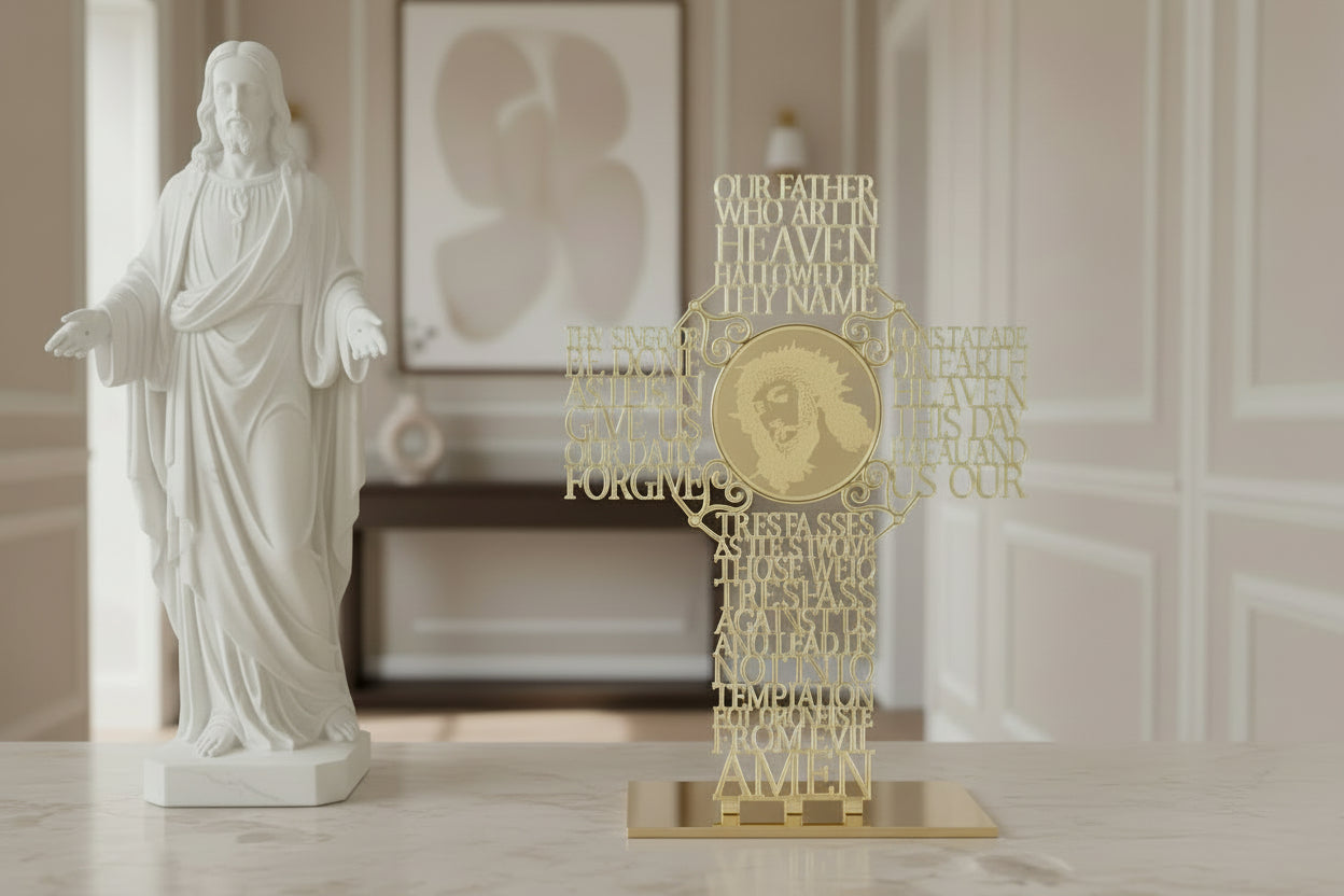 Catholic Our father Prayer by Gently Made