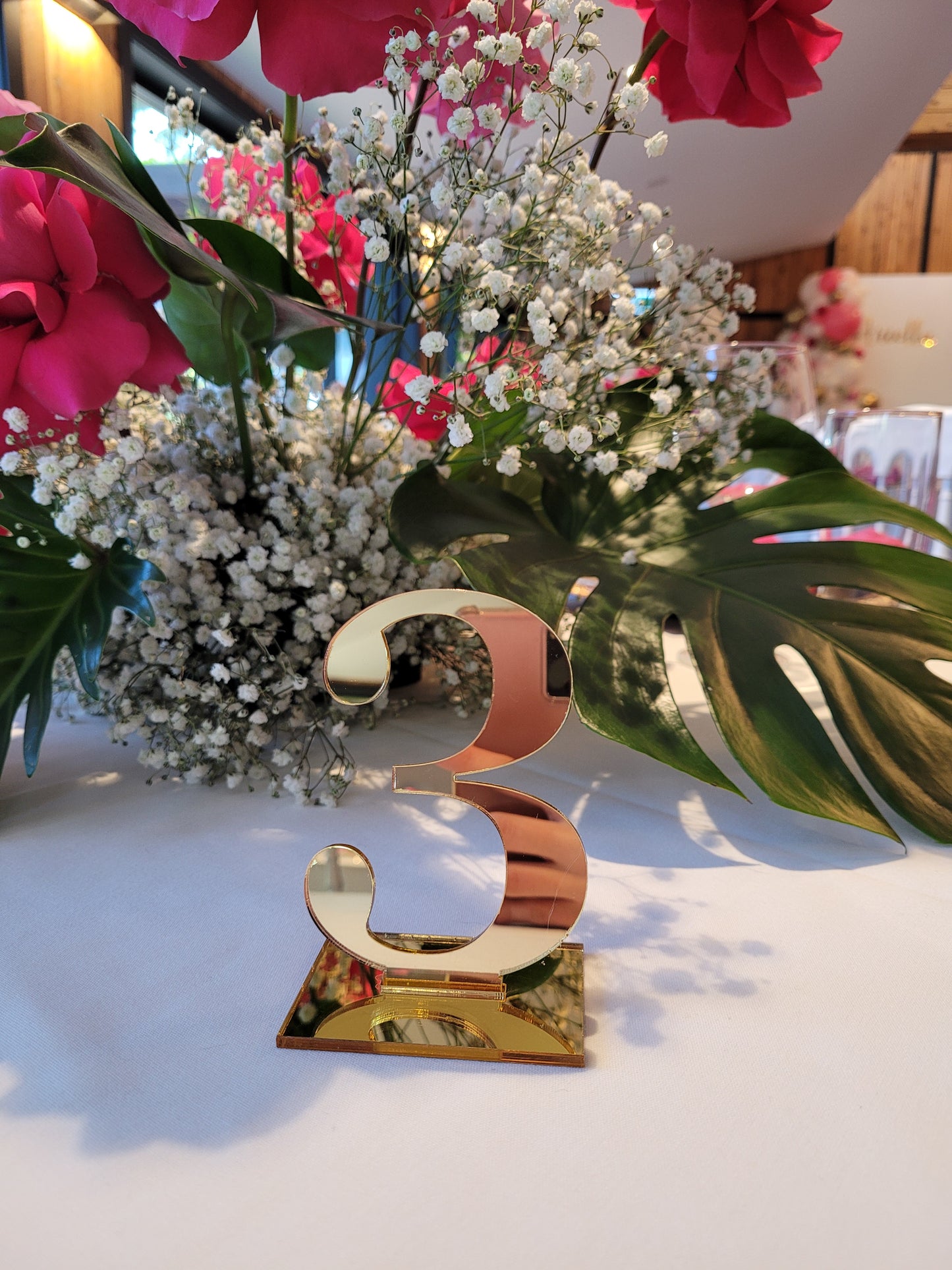 Table Numbers | Acrylic Numbers alternate view