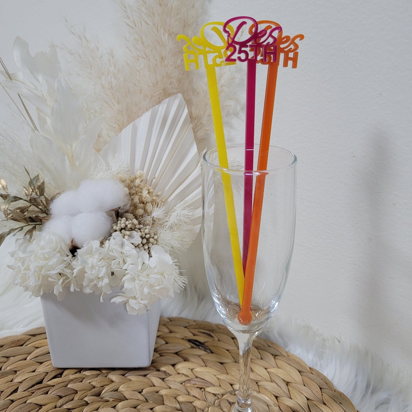Personalised Acrylic Cocktail Stirrers alternate view