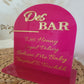 Acrylic Bar Table Menu styling view