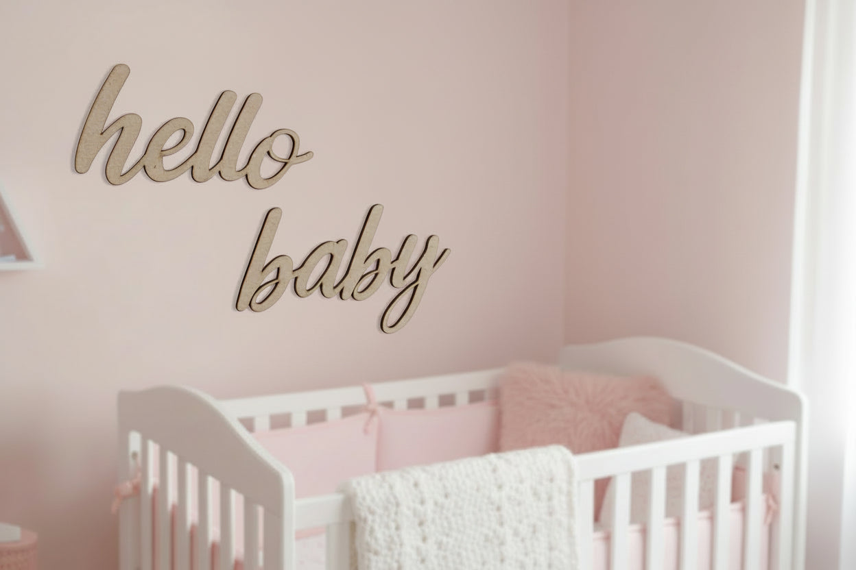 Hello Baby Script Quote by Gently Made
