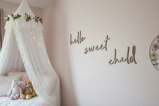 Hello sweet child Script Quote by Gently Made