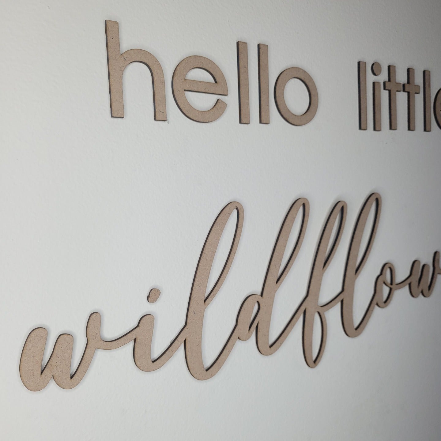 Hello little wild flower Script Quote alternate view