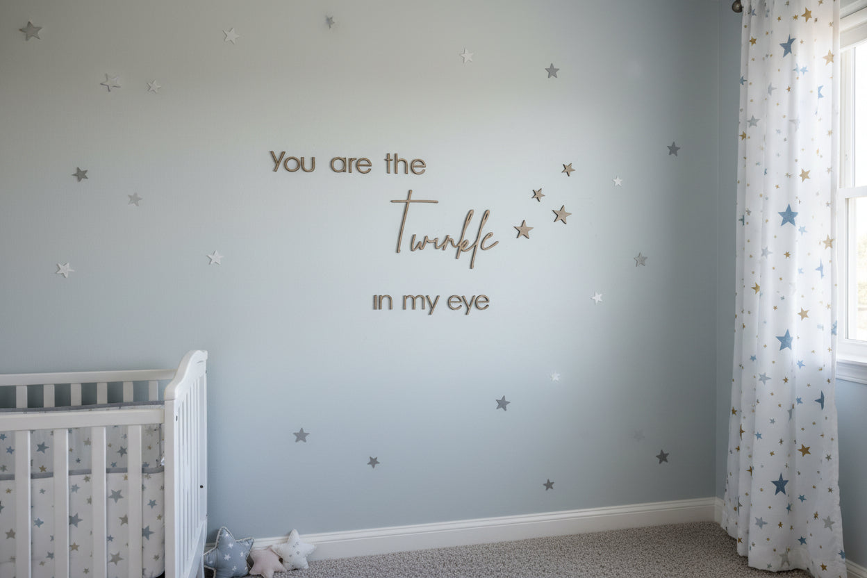 You are the twinkle in my eye Nursery Decor Sign alternate view