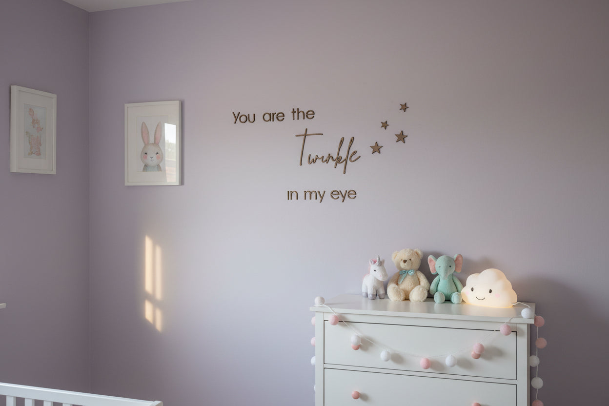 You are the twinkle in my eye Nursery Decor Sign by Gently Made