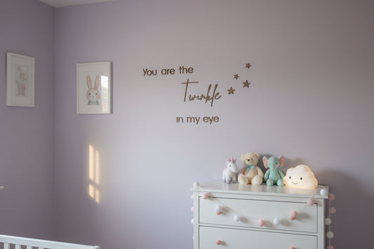 You are the twinkle in my eye Nursery Decor Sign by Gently Made