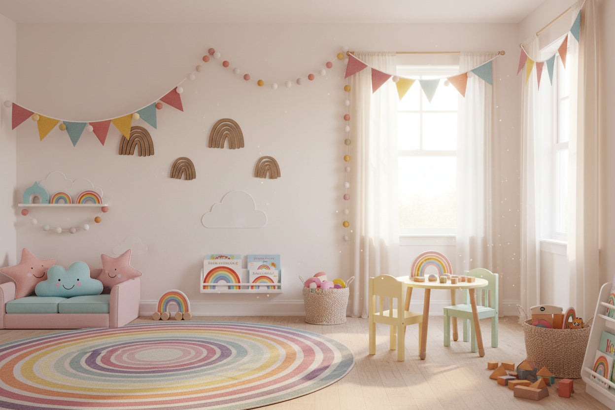 Rainbow Wall Plaque by Gently Made