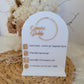 Business Socials Table Sign by Gently Made