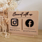 Connect With Us Business Social Sign alternate view