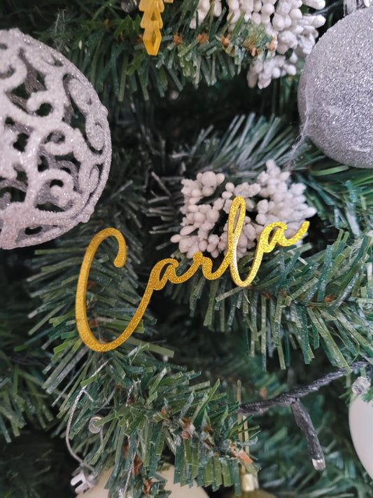 Christmas Name Cutout by Gently Made