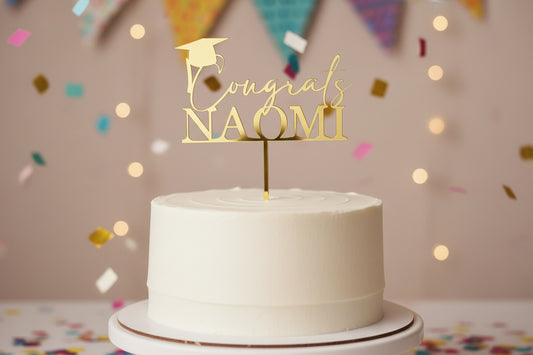 Graduation Cake Topper by Gently Made