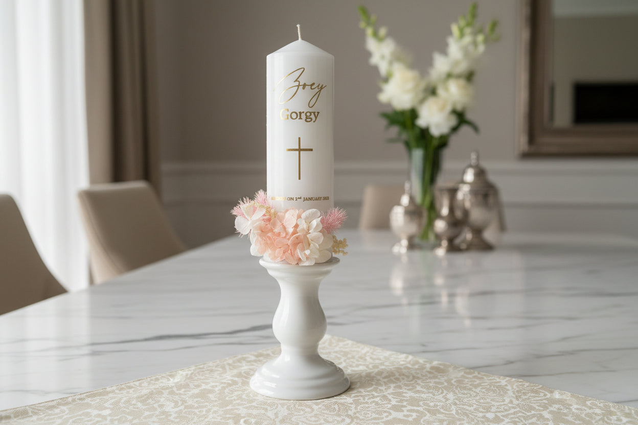 LUXE Acrylic Baptism Box and Candle Package alternate view