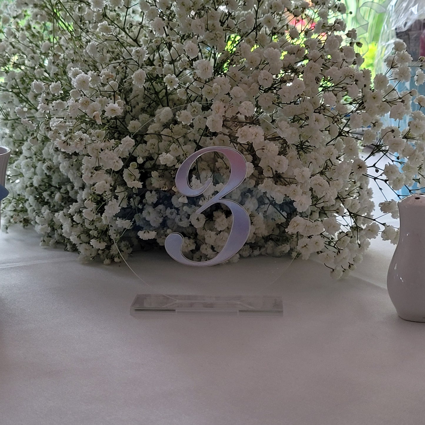 Acrylic Table Numbers by Gently Made