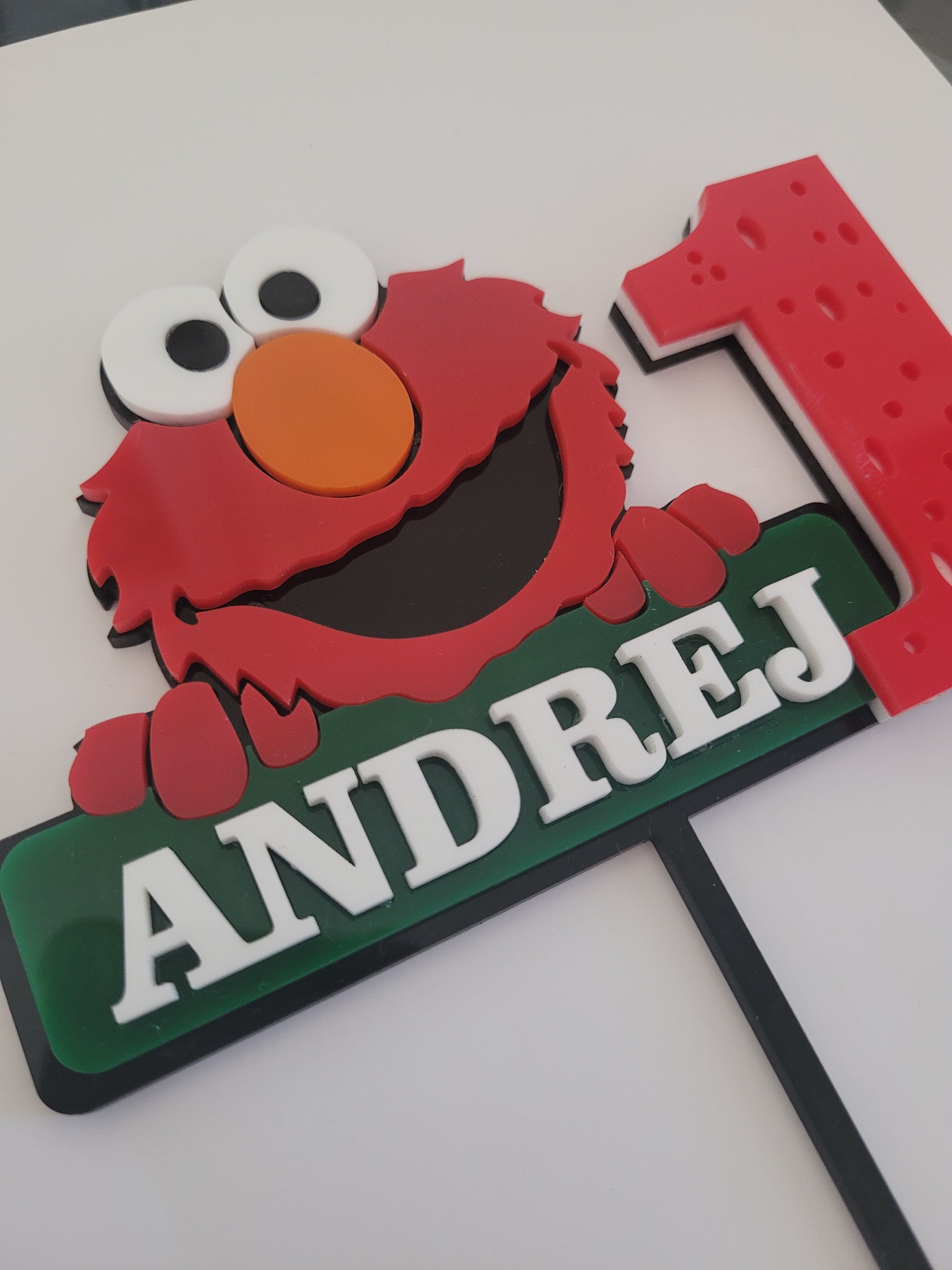 3D Elmo Cake Topper alternate view