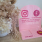 Social Square Reader Display personalised detail