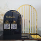 BAR QR Square reader Social sign with Business card holder personalised detail