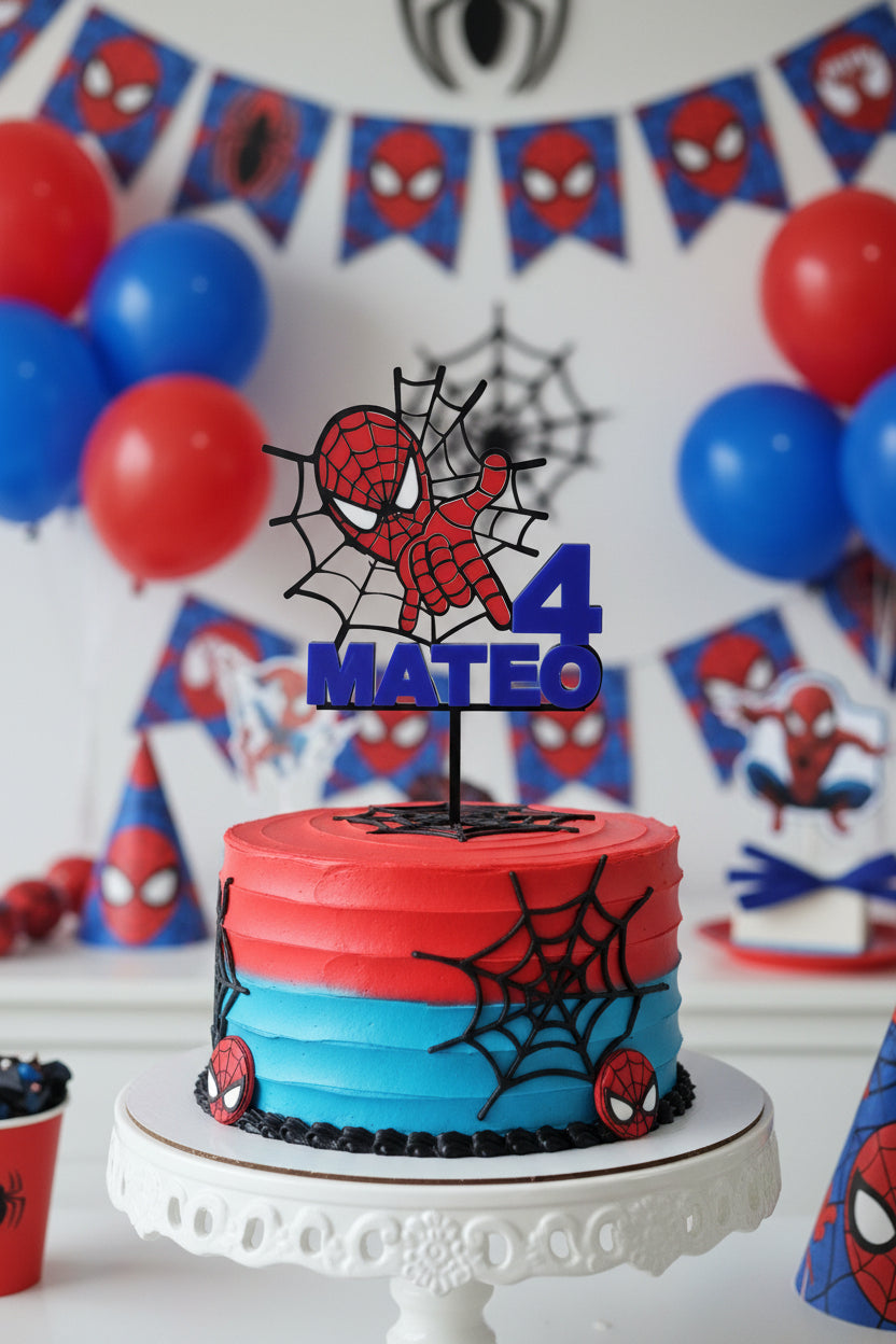Birthday Super Hero Cake Topper by Gently Made