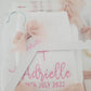Baptism Package with Raw Edge Ribbon personalised detail