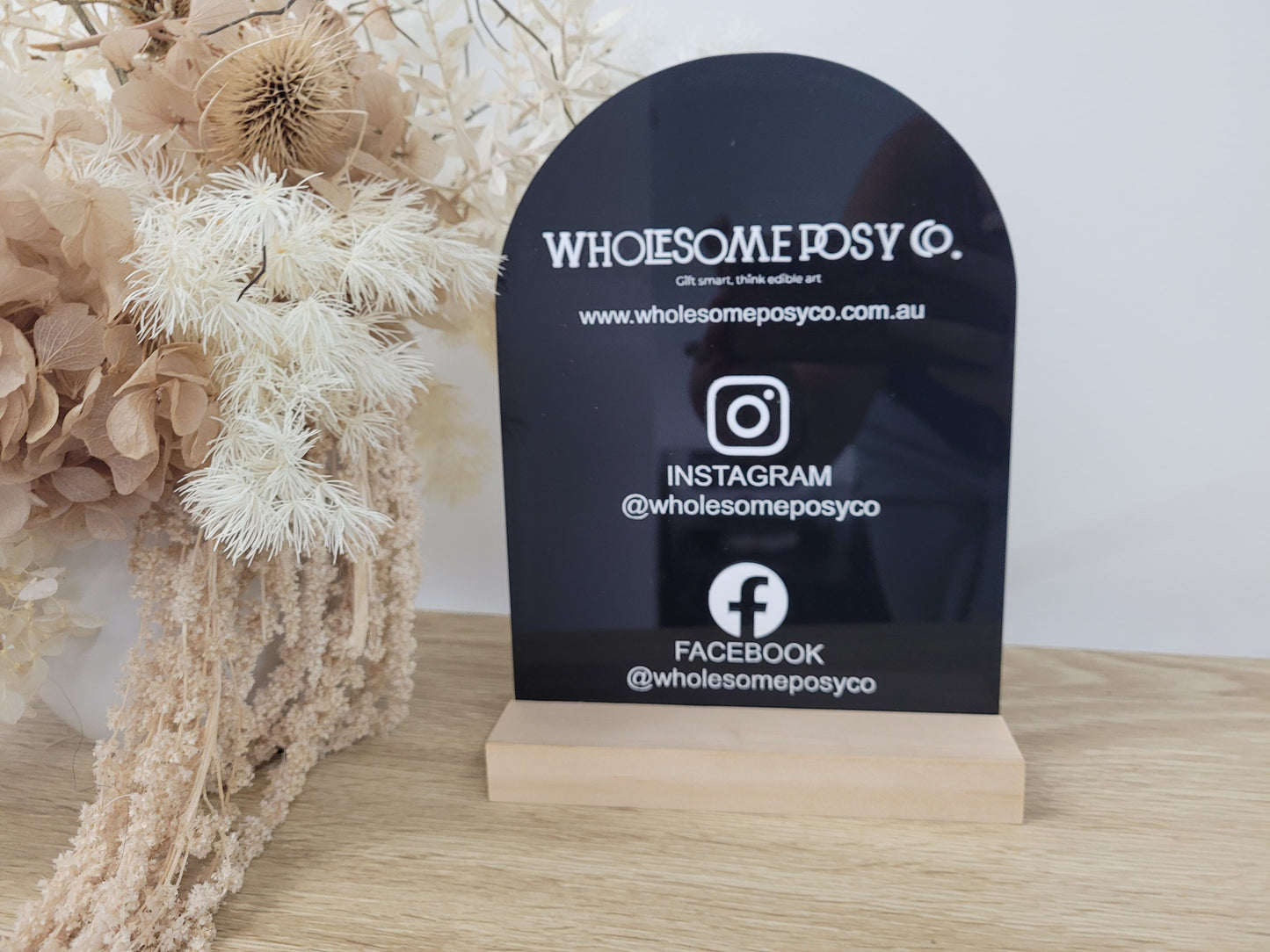 Business Social Link Sign by Gently Made