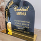 Double arch 3D Cocktail Bar menu detail view