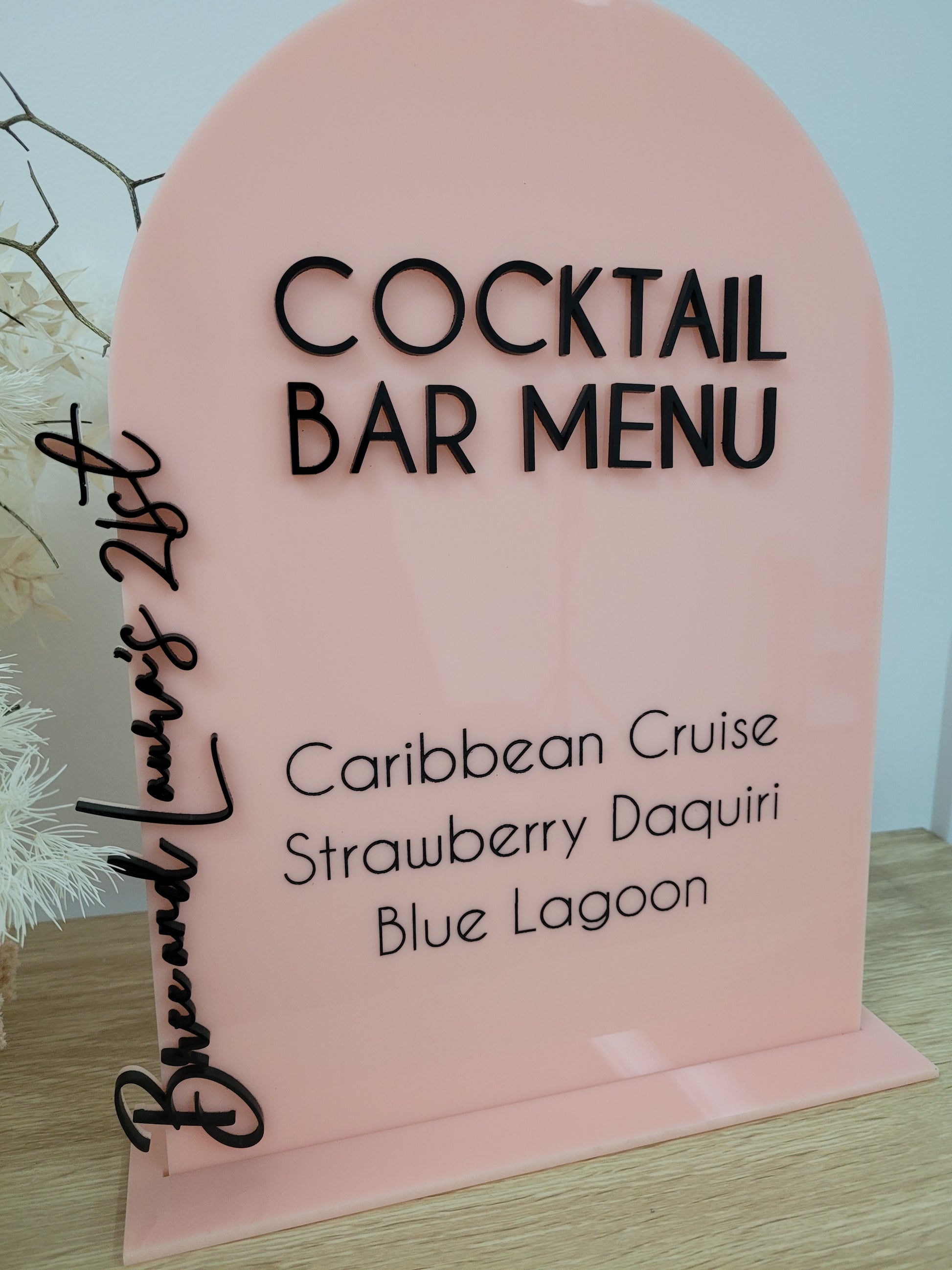 Classic Cocktail Bar Menu alternate view