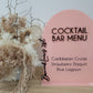 Classic Cocktail Bar Menu by Gently Made