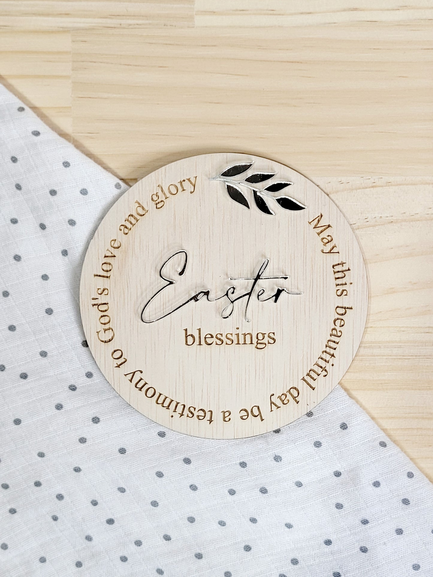 Easter Blessing Plaque by Gently Made