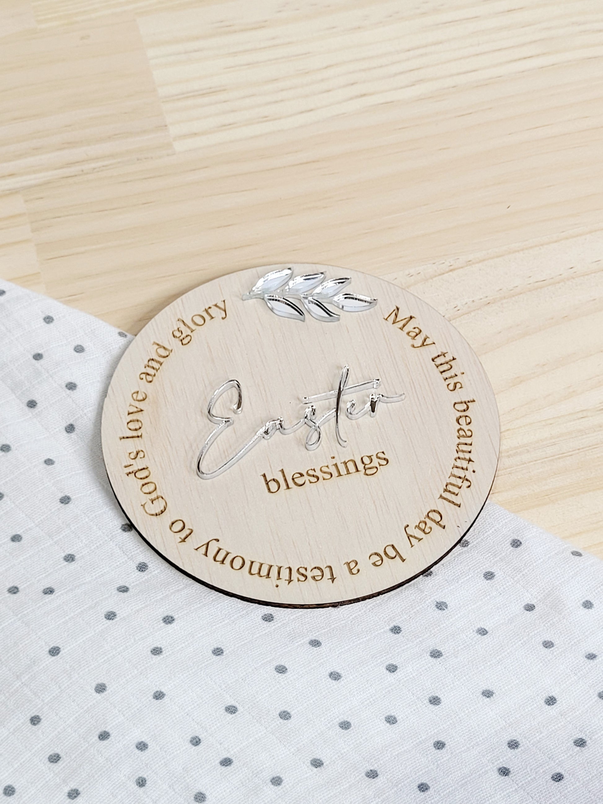 Easter Blessing Plaque alternate view