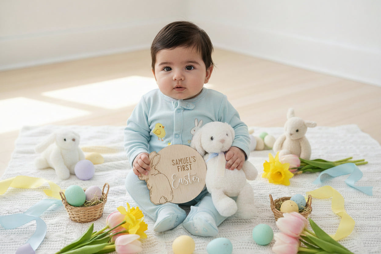 My First Easter Bunny Name Plaque alternate view
