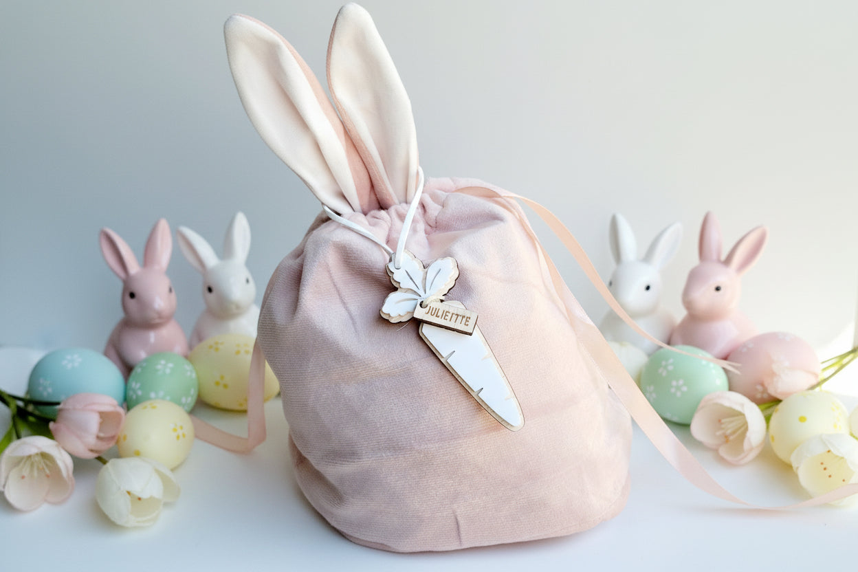 3D Carrot Easter Name Tag by Gently Made